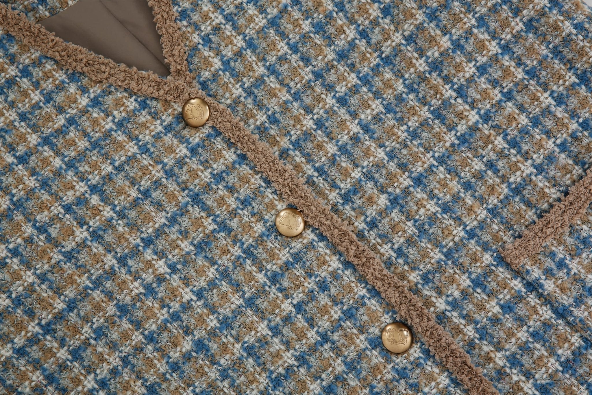 24FW berry mix tweed single jacket - THE BASE