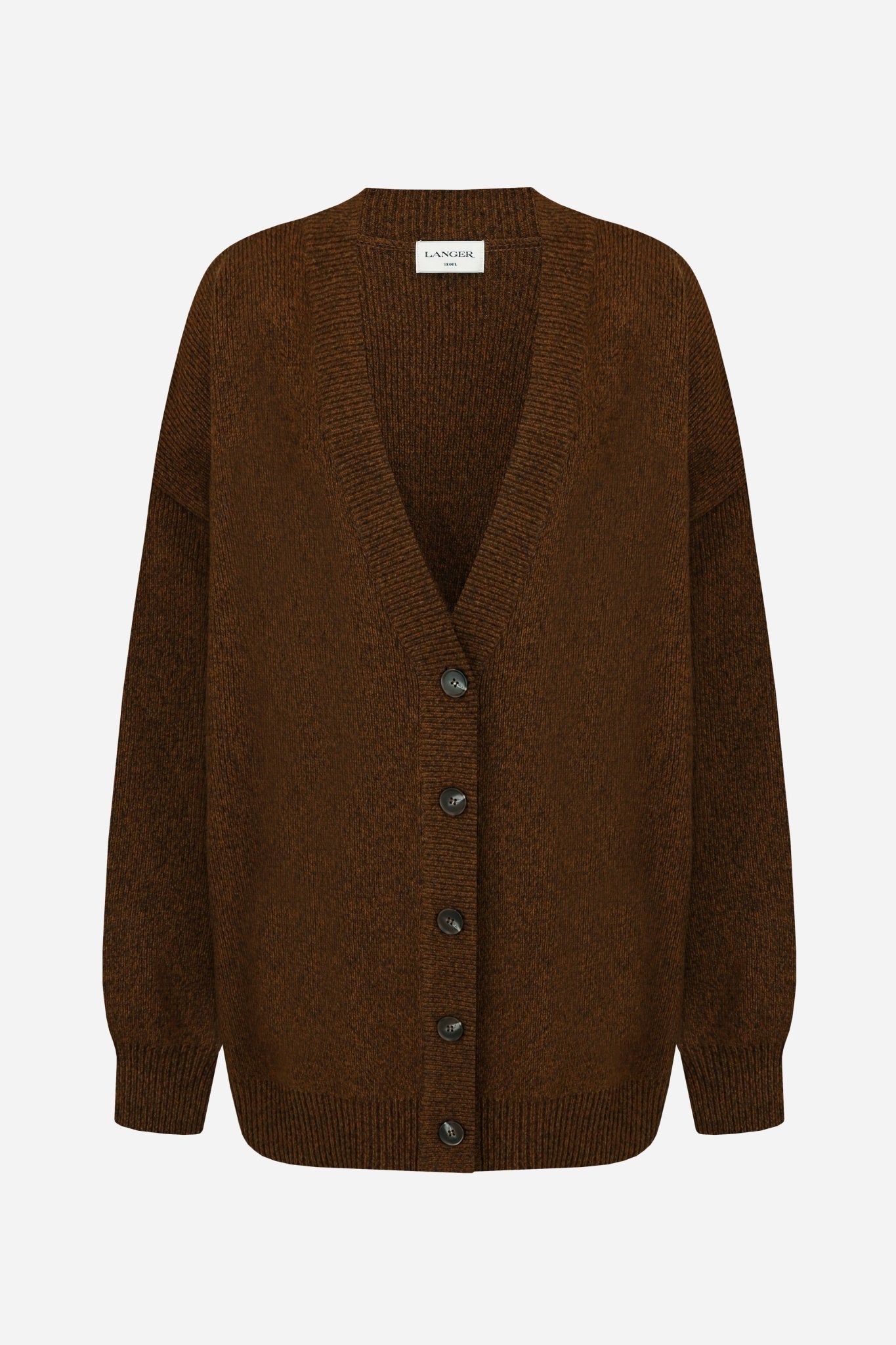 24FW boca boxy finewool knit cardigan - THE BASE