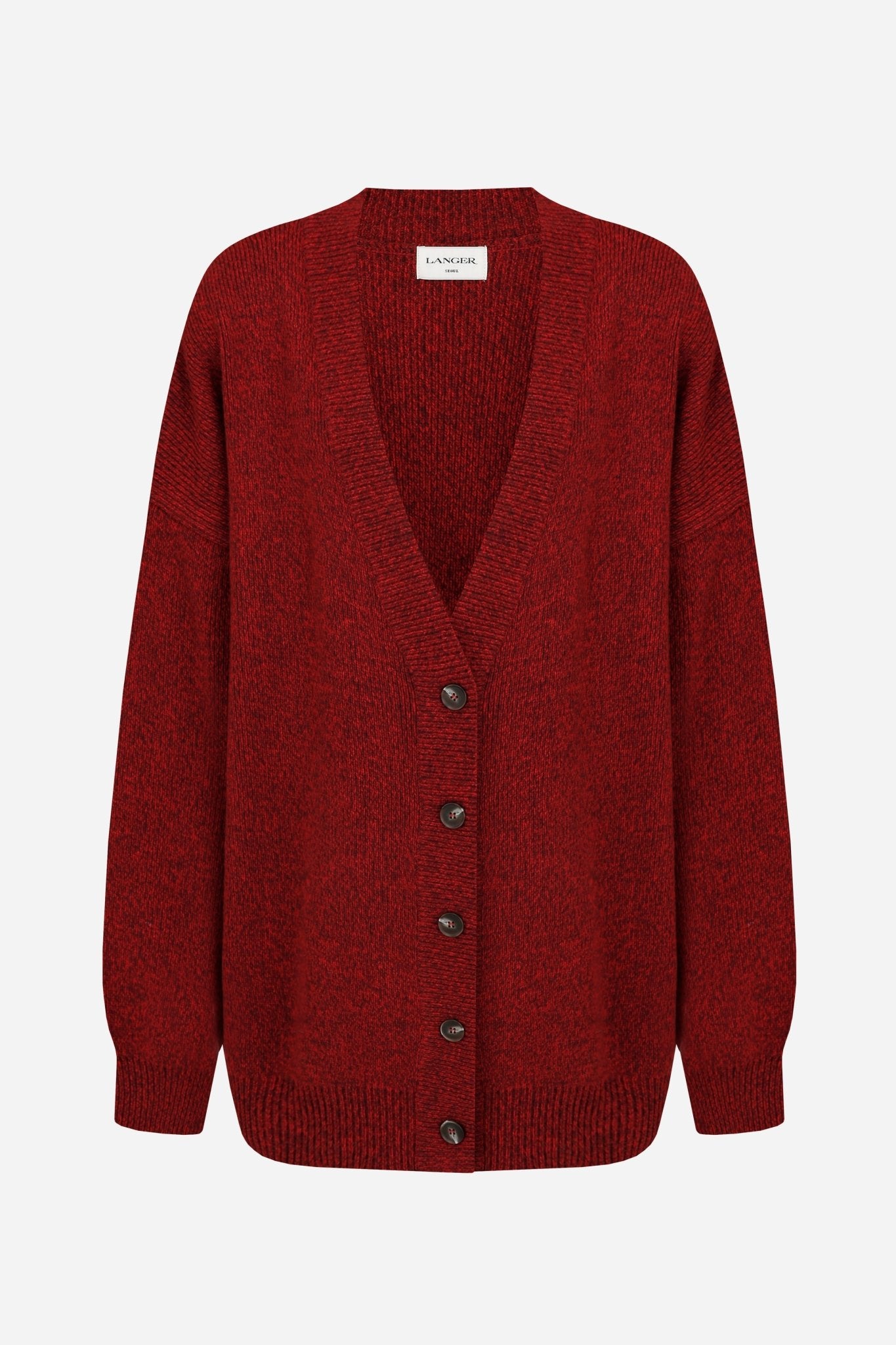 24FW boca boxy finewool knit cardigan - THE BASE