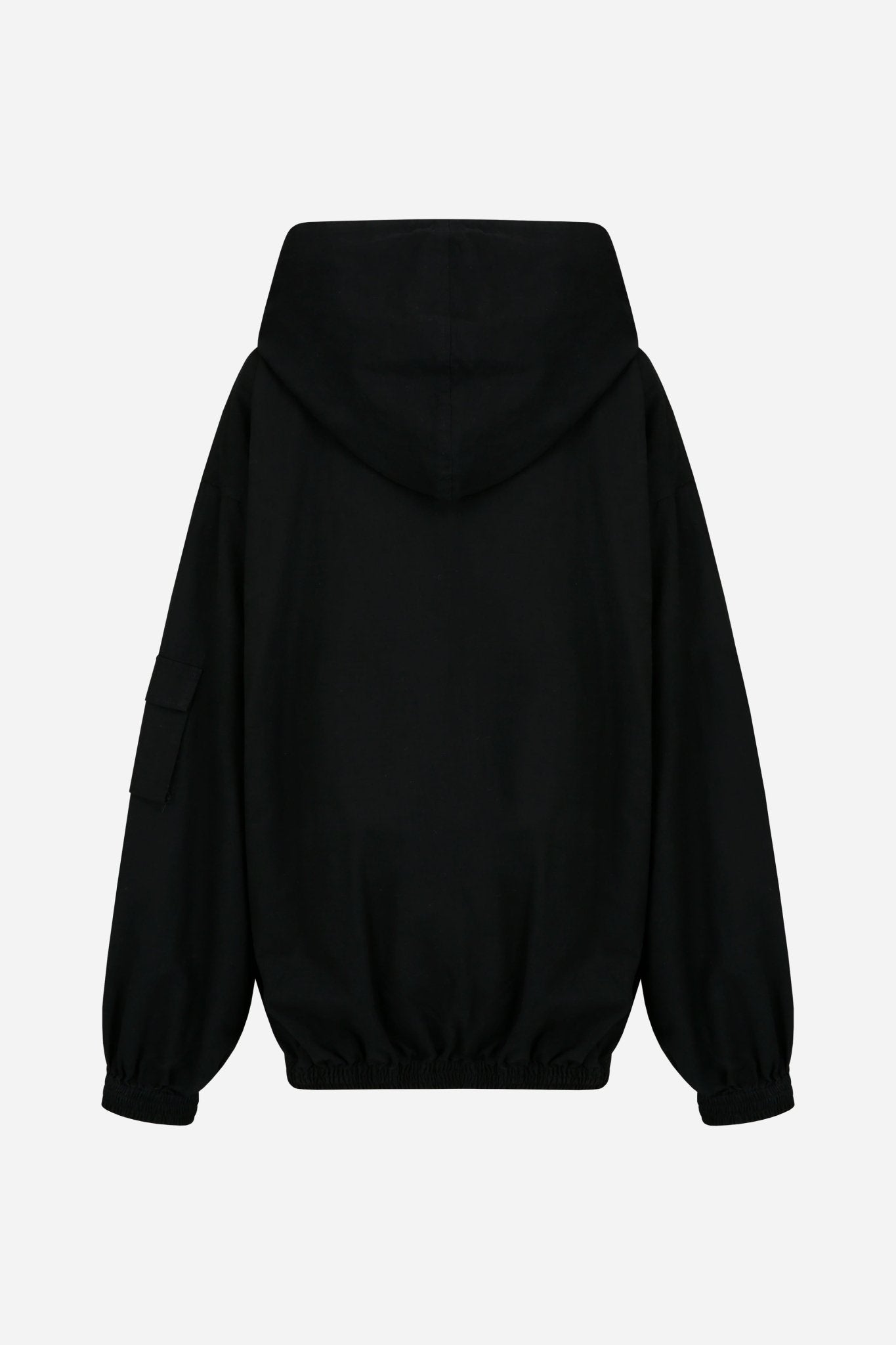 24FW cotton double hoodie pocket zip - up - THE BASE