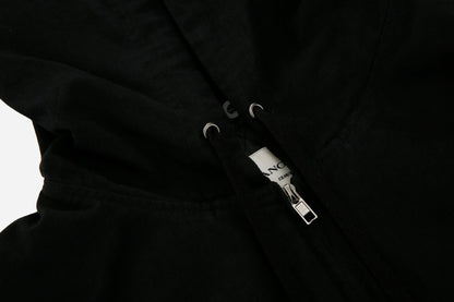 24FW cotton double hoodie pocket zip - up - THE BASE