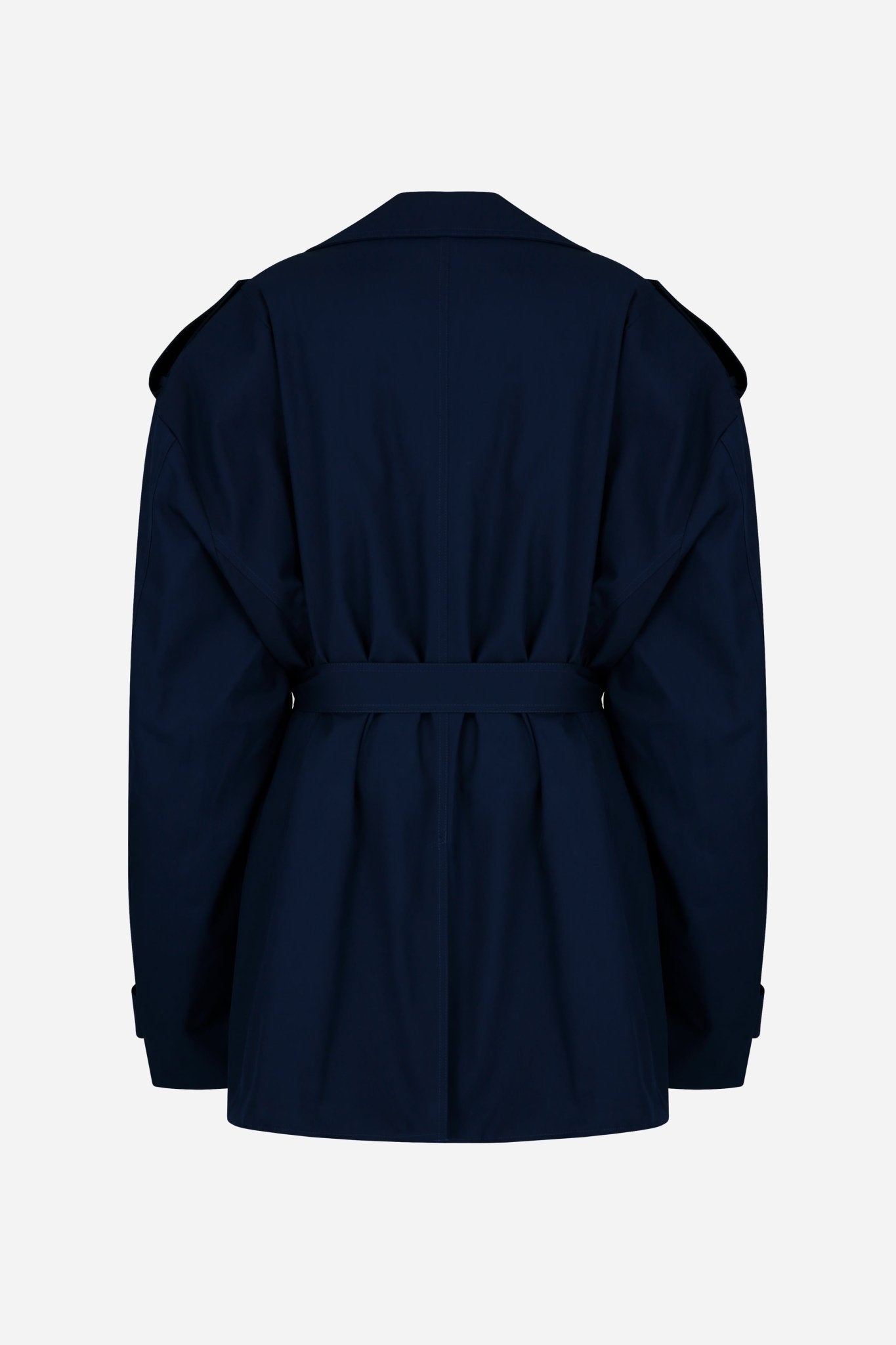 24FW cut off padded trench coat - THE BASE