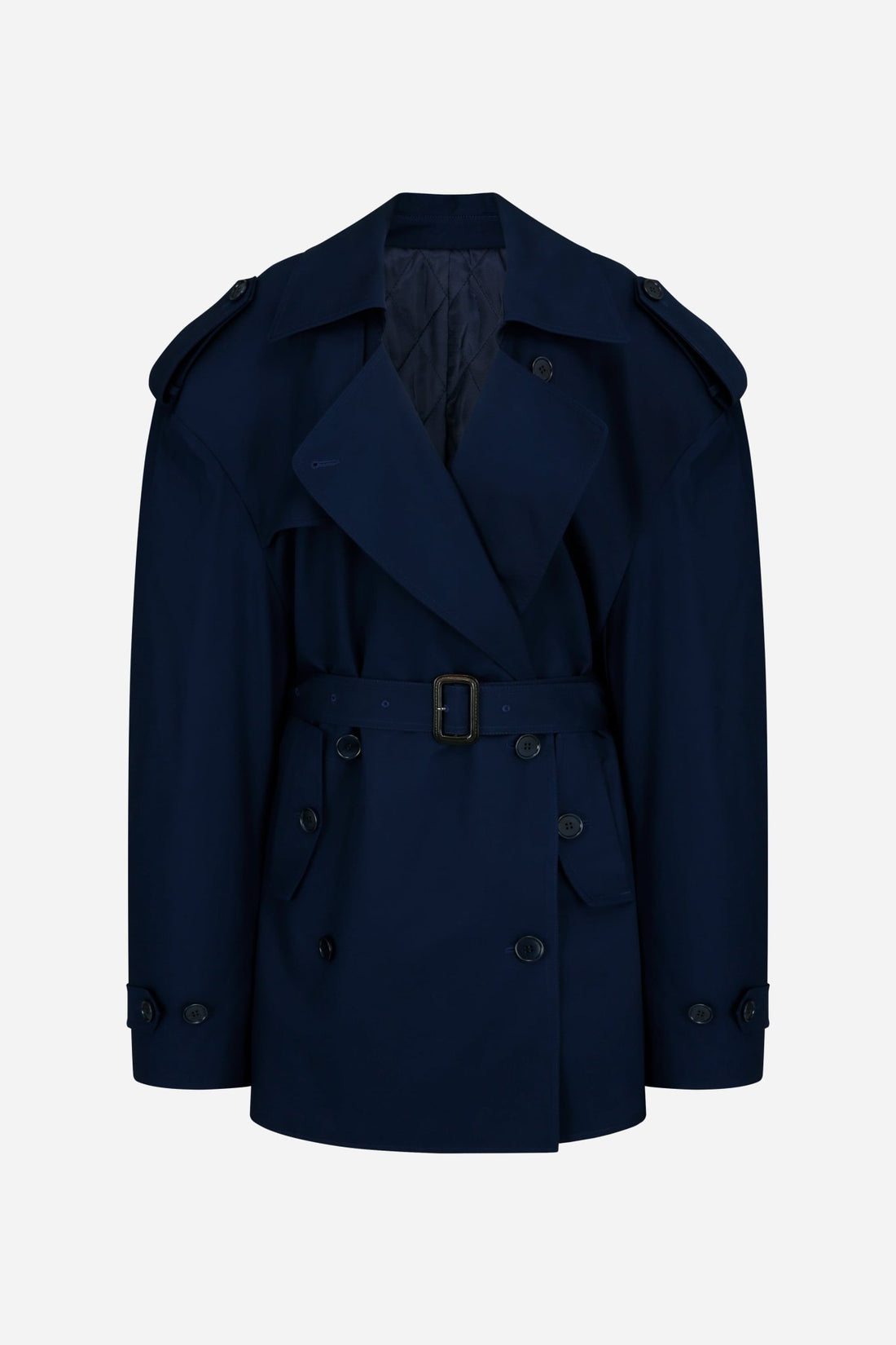 24FW cut off padded trench coat - THE BASE