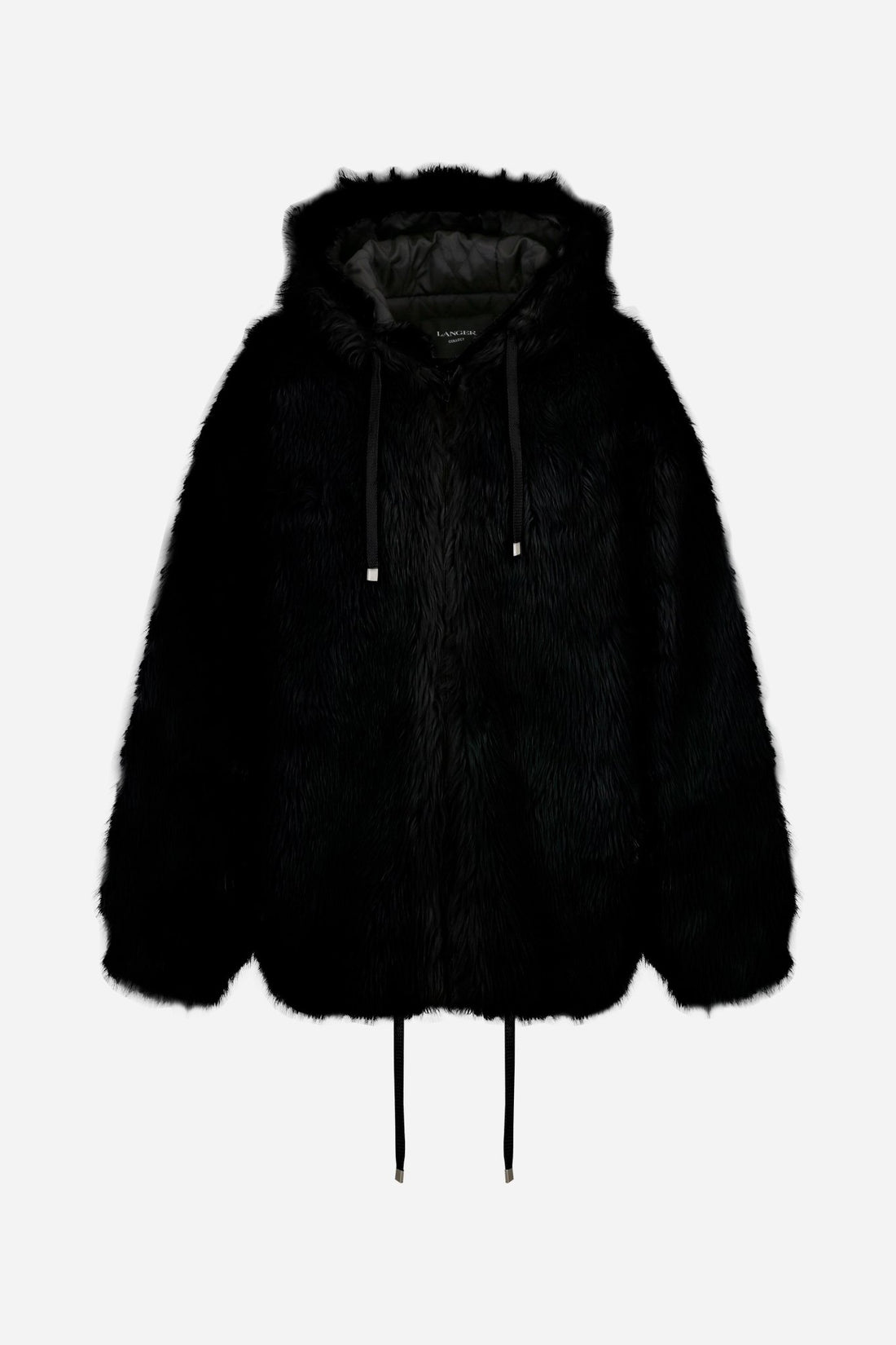 24FW hairy fur hoodie boxy jumper - THE BASE