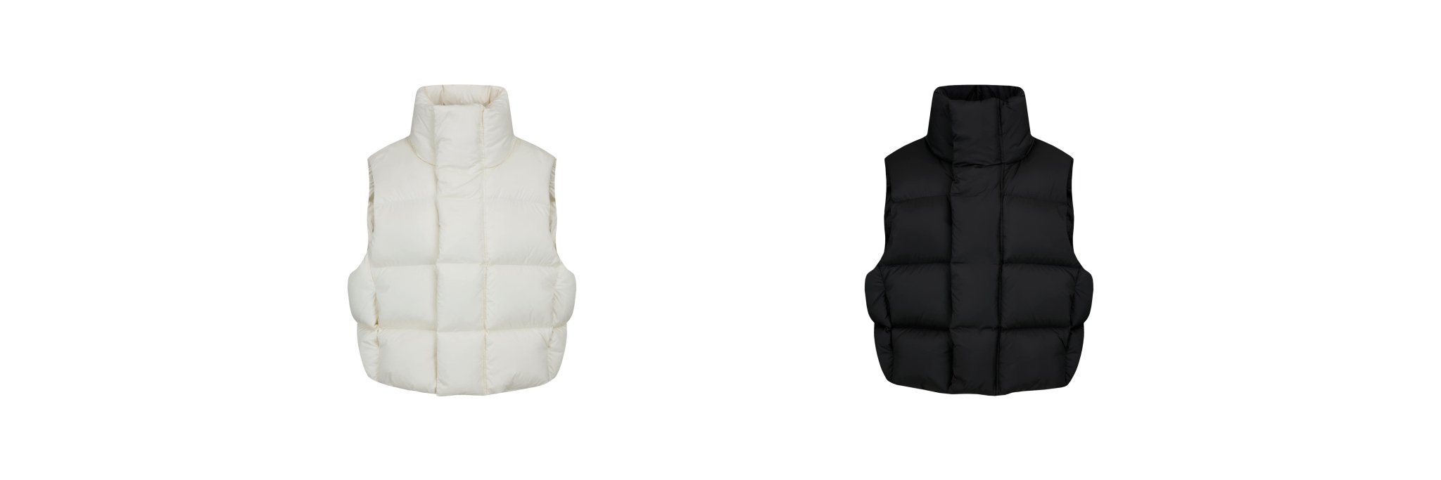 24FW heavy duck - down padding vest - THE BASE