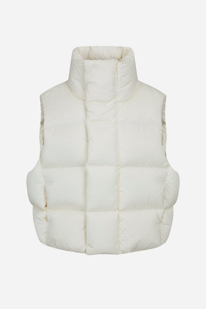 24FW heavy duck - down padding vest - THE BASE