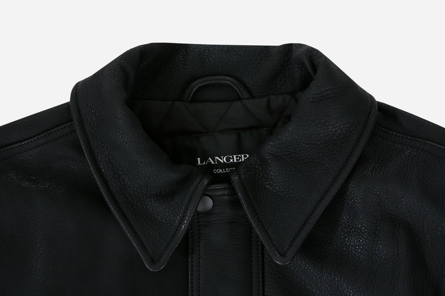 24FW lambskin over leather jacket - THE BASE