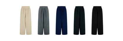 24FW loose fit fleece banding pants - THE BASE