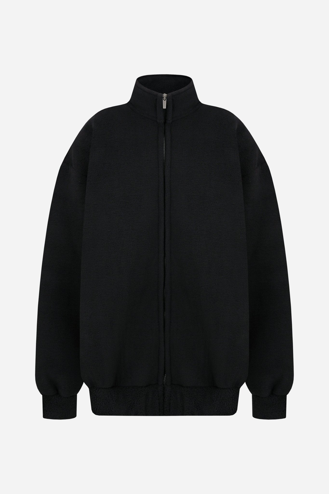 24FW reverse collar boxy zip - up - THE BASE