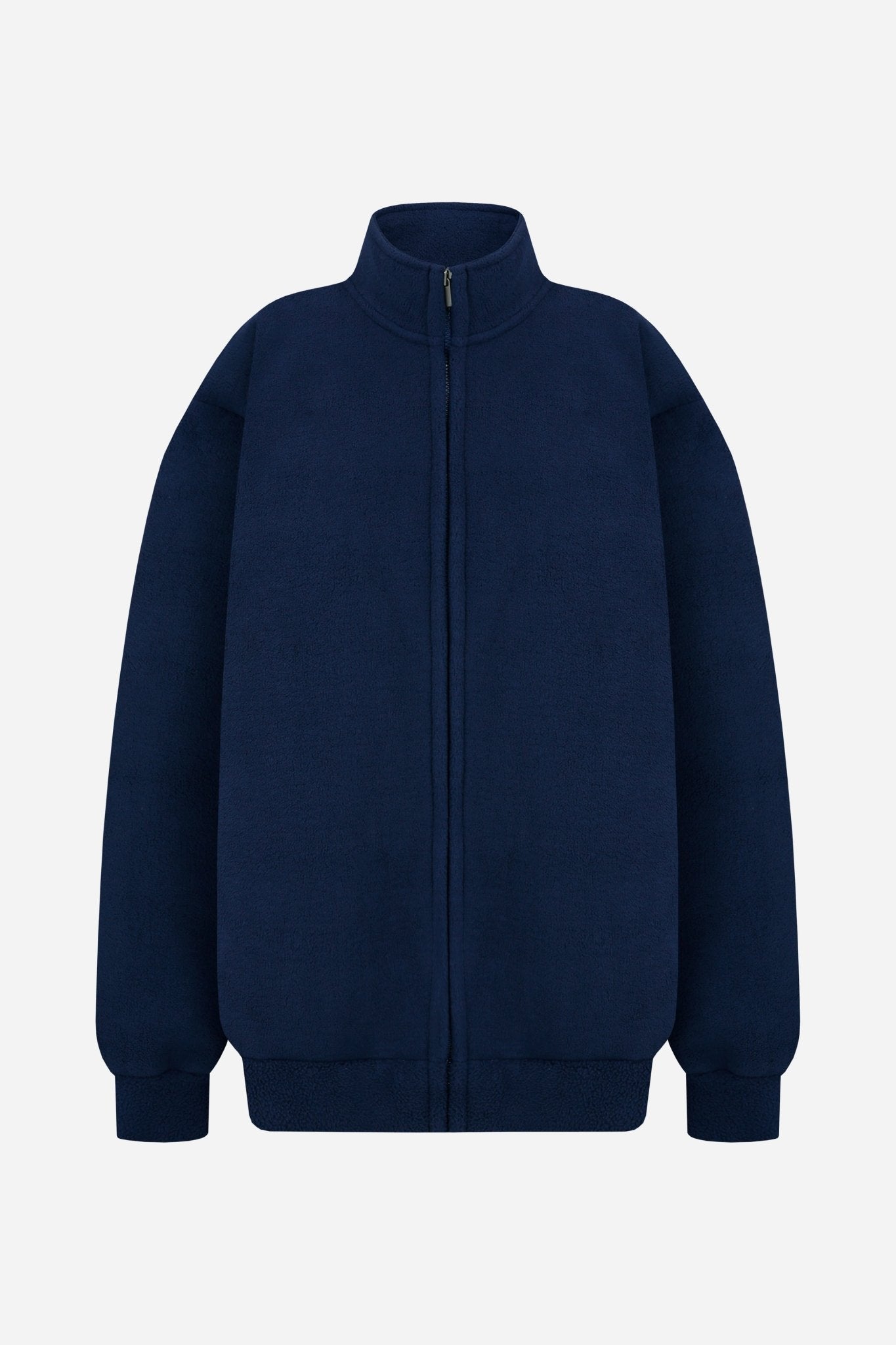 24FW reverse collar boxy zip - up - THE BASE