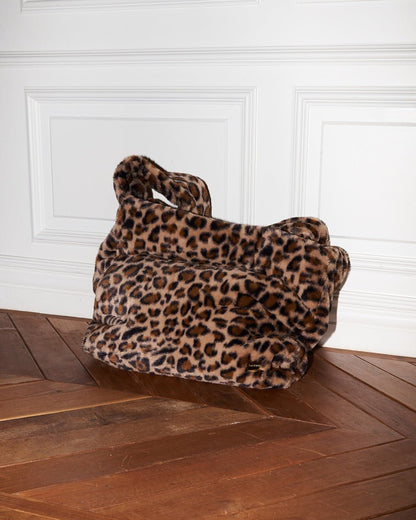 big leopard fur bag - THE BASE