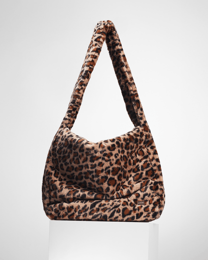 big leopard fur bag - THE BASE