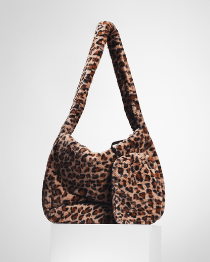 big leopard fur bag - THE BASE