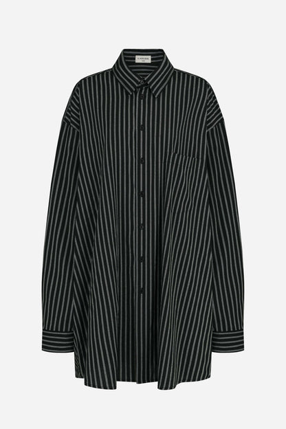 big stripe boxy shirt - THE BASE