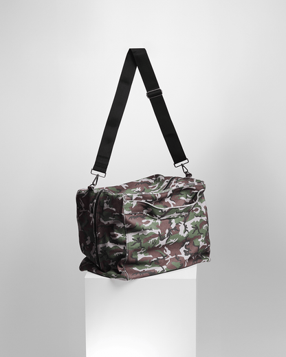 canvas camo boston bag - THE BASE