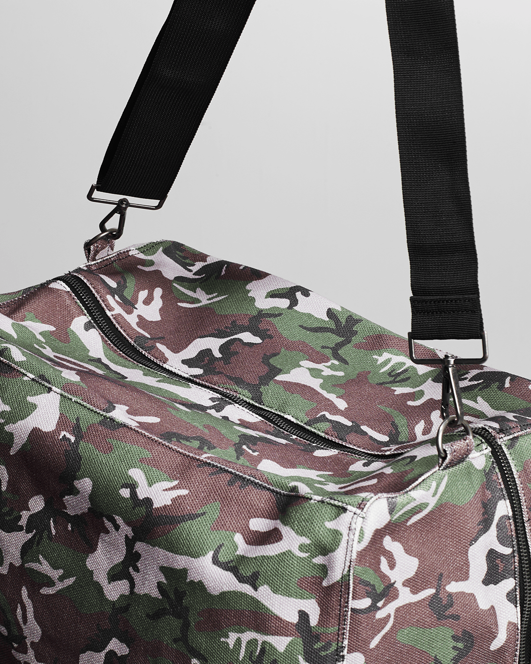 canvas camo boston bag - THE BASE