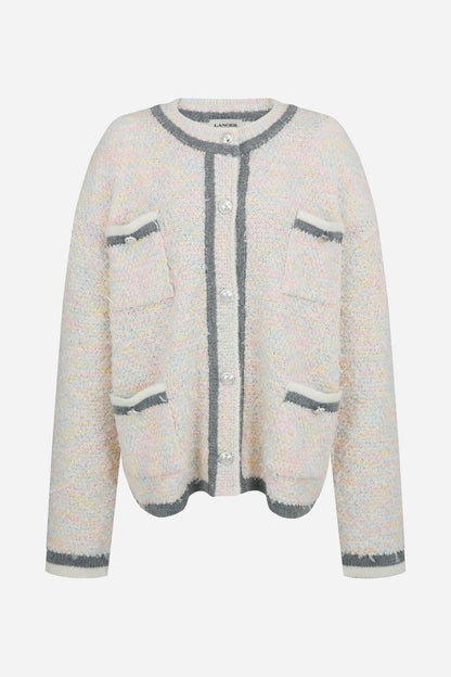 CC boxy pocket knit cardigan - THE BASE