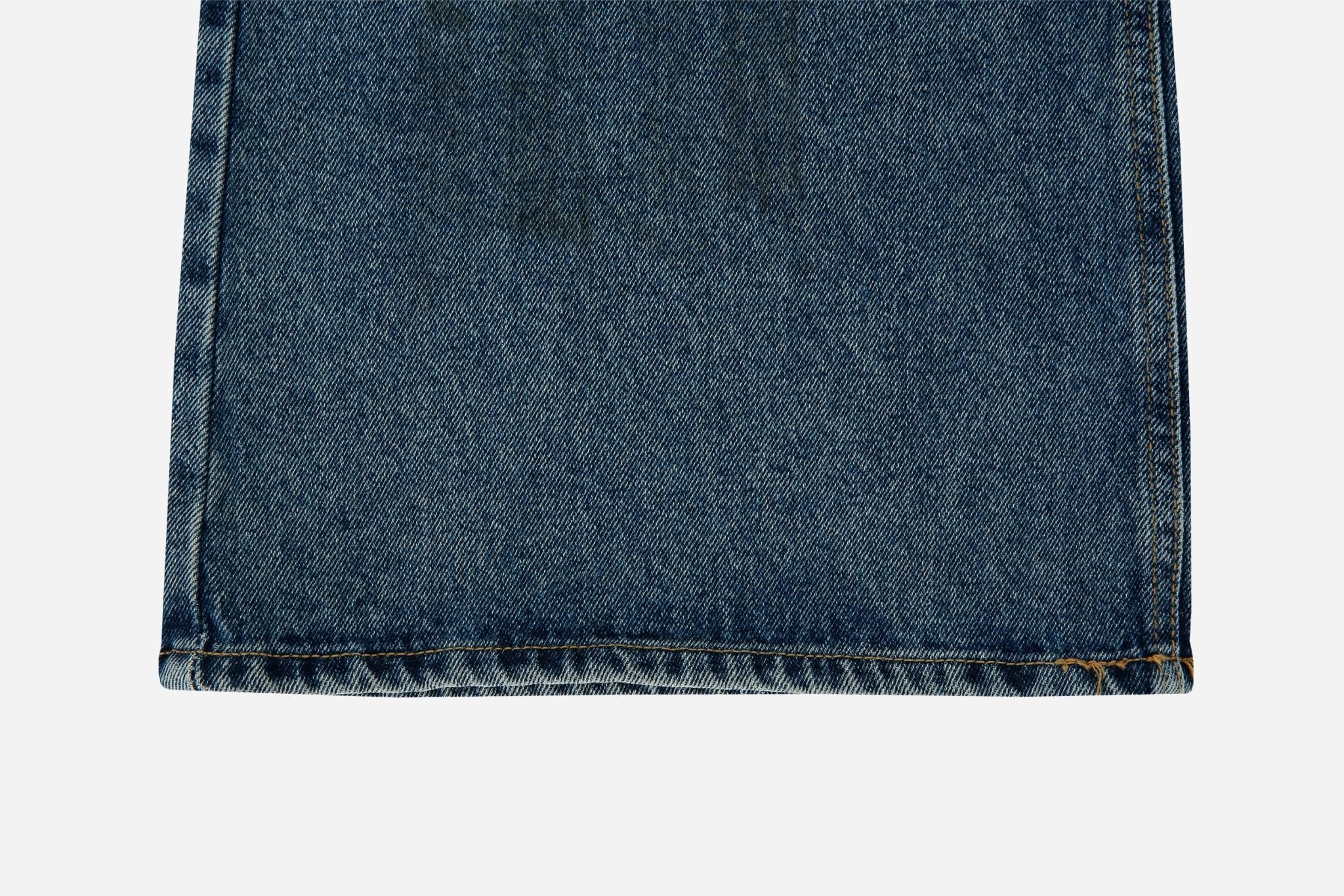 dark washed vintage flare denim jeans - THE BASE