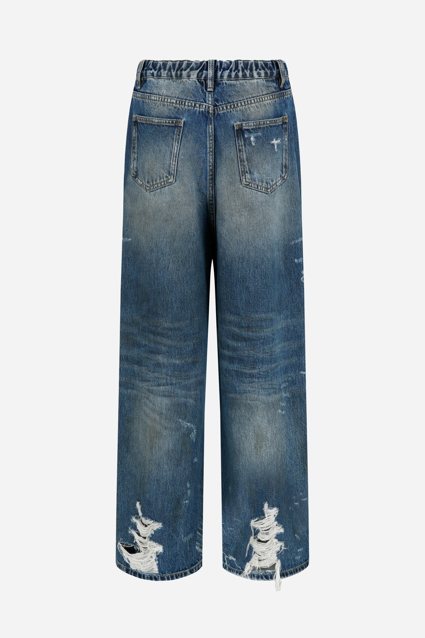 destroyed dirty denim jeans - THE BASE