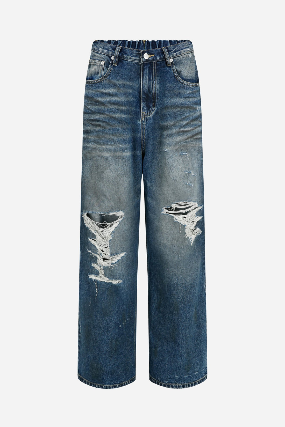 destroyed dirty denim jeans - THE BASE