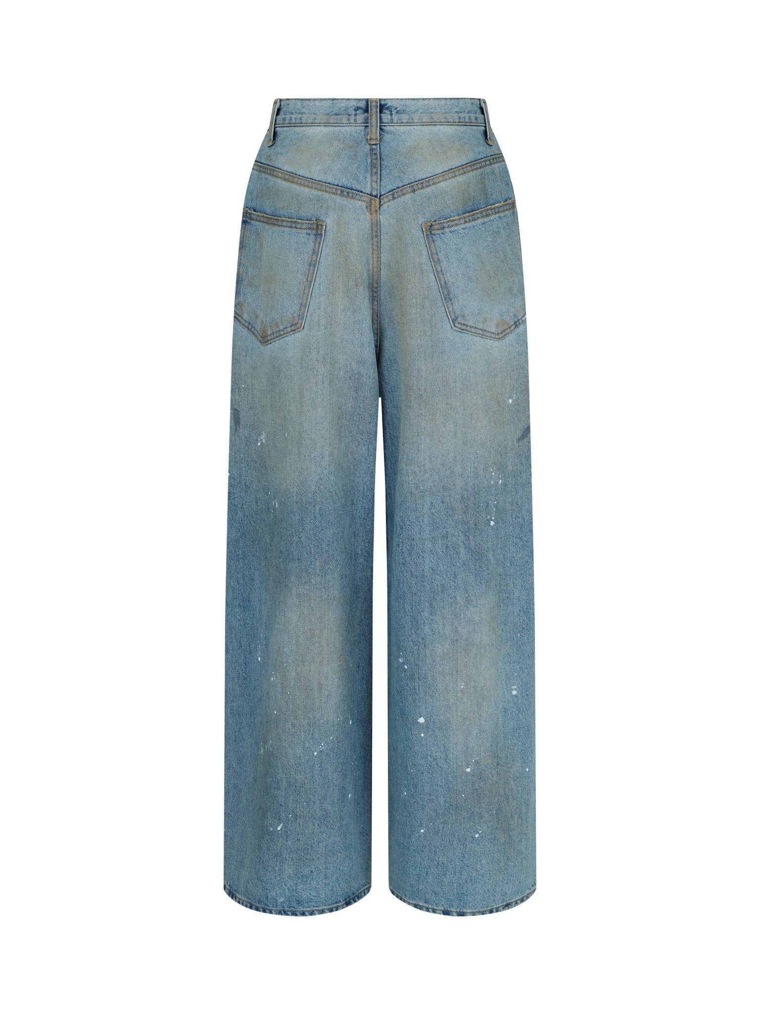 dirty painted denim jeans - THE BASE