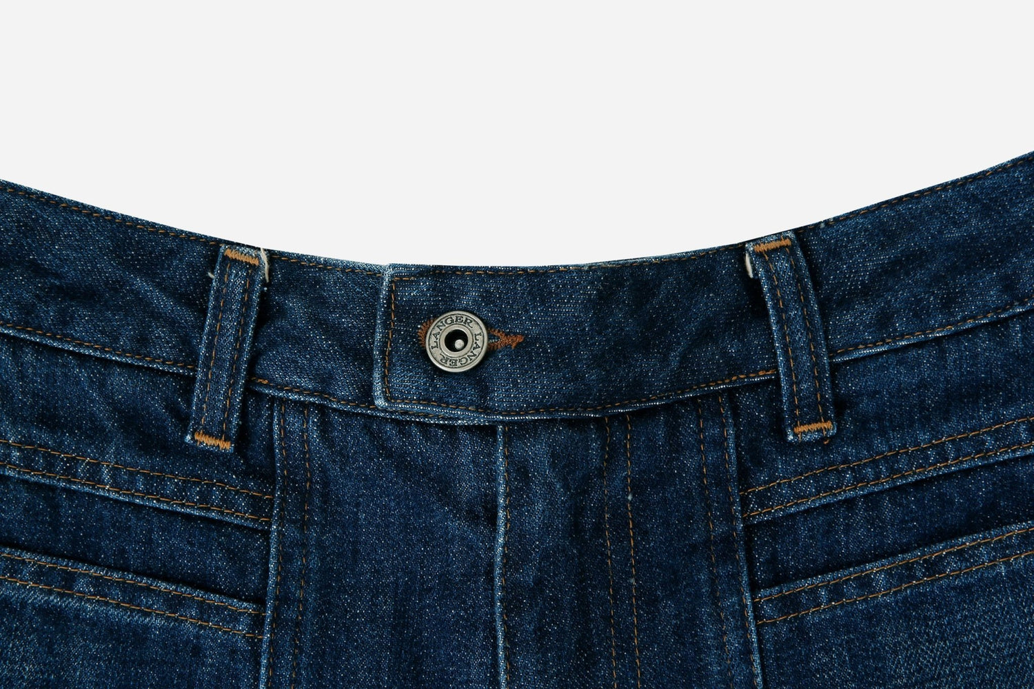 hand brushed washing flare denim jeans - THE BASE