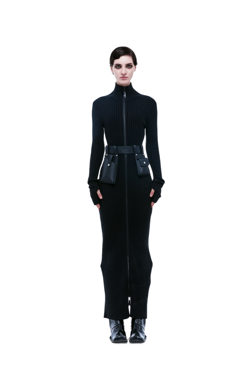 kunswear dress with belt - THE BASE