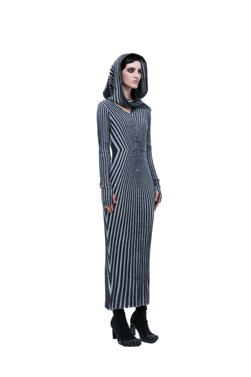 kunswear long wool dress - THE BASE