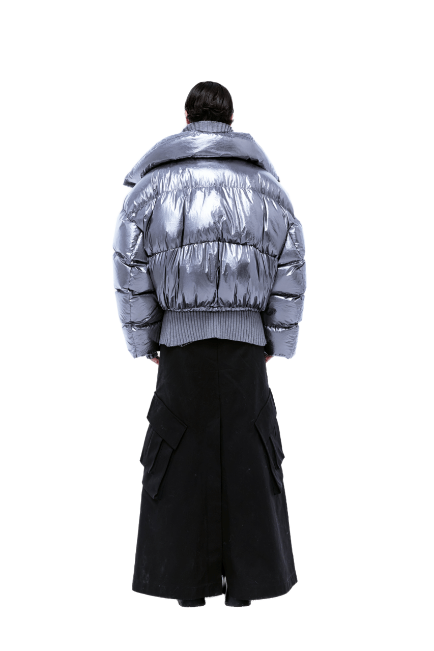 kunswear metallic puffer jacket - THE BASE