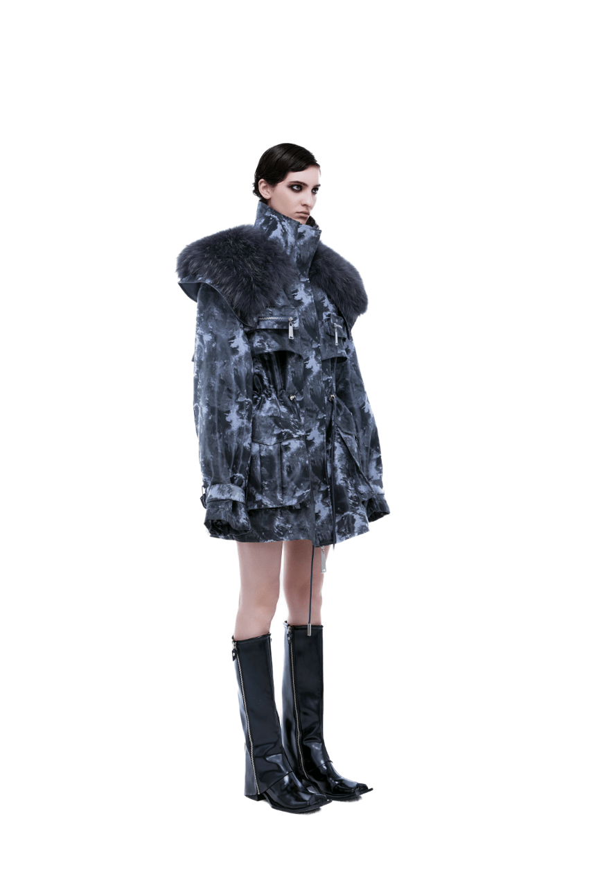 kunswear military fur down coat - THE BASE