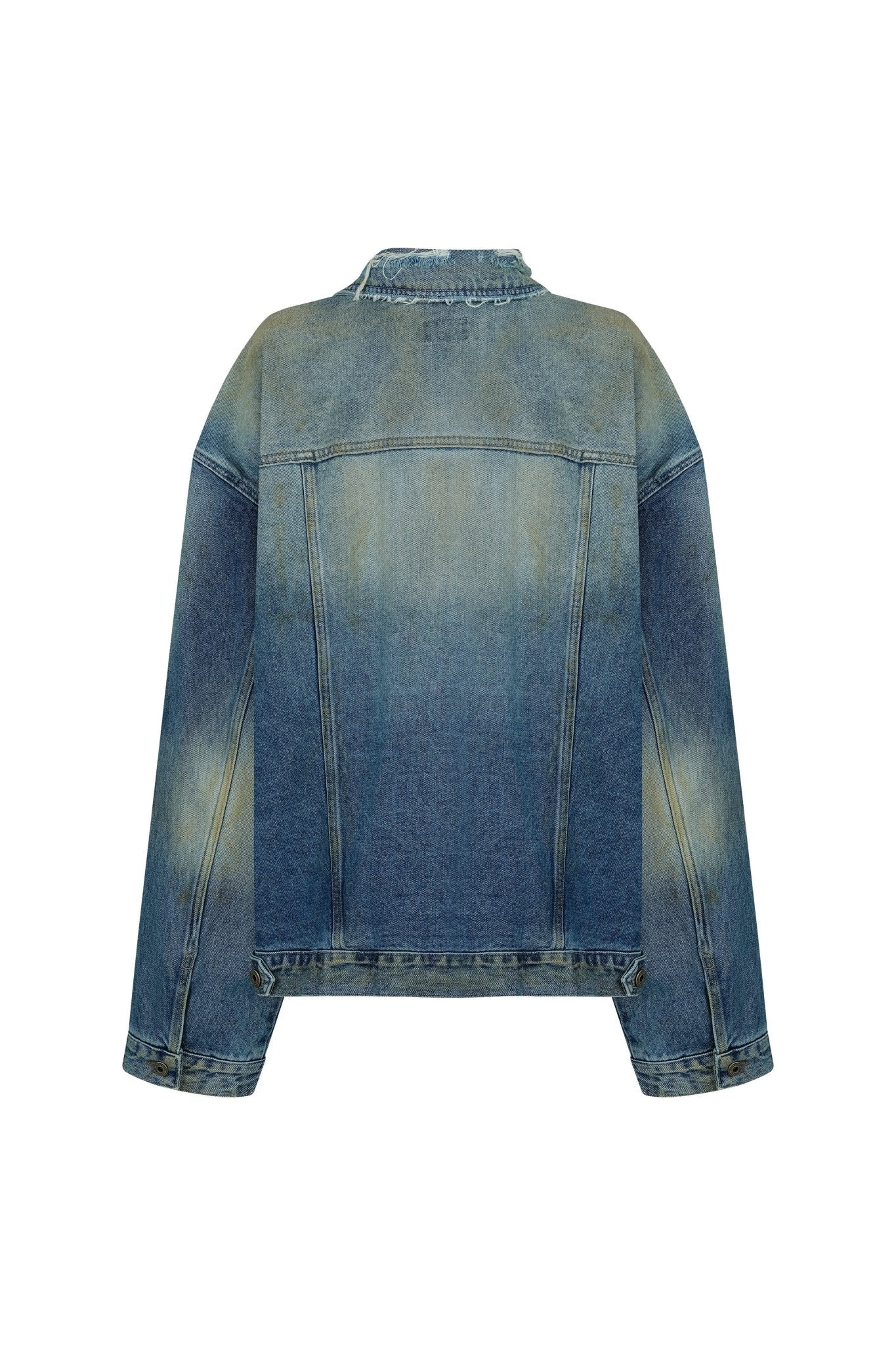 oil washed denim jacket - THE BASE