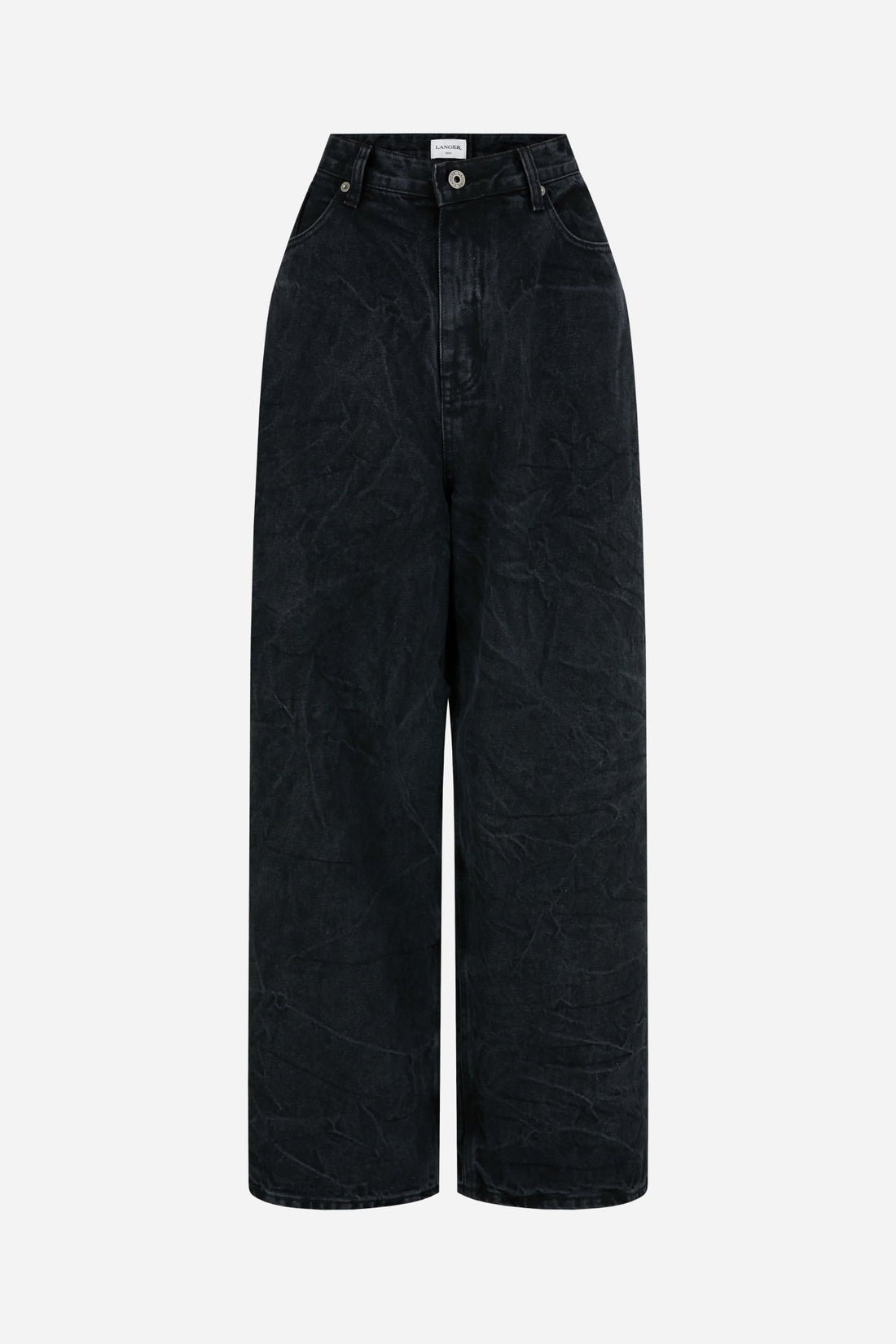 wide baggy denim jeans - THE BASE